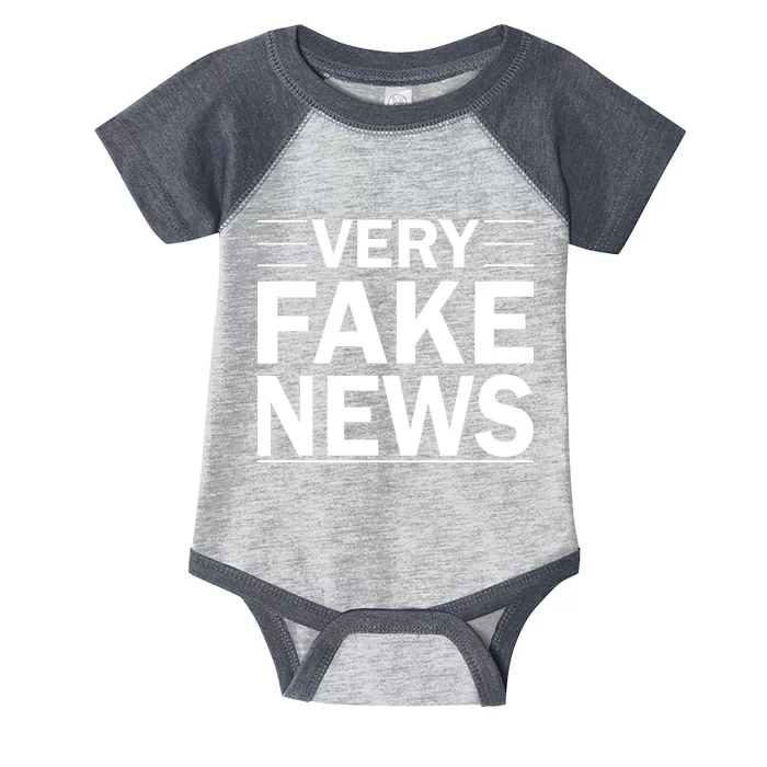 Very Fake News Funny Political Infant Baby Jersey Bodysuit