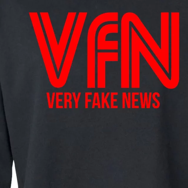 Very Fake News Network Cropped Pullover Crew