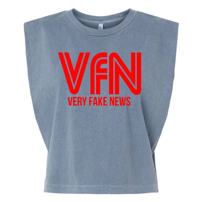 Very Fake News Network Garment-Dyed Women's Muscle Tee