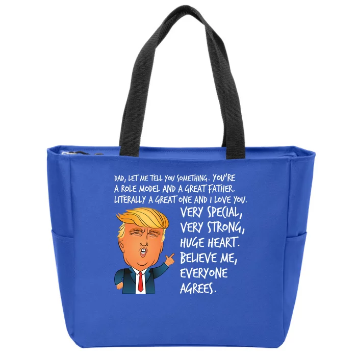 Very Special Dad Donald Trump Fathers Day Zip Tote Bag