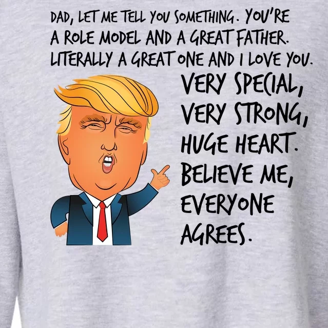 Very Special Dad Donald Trump Fathers Day Cropped Pullover Crew