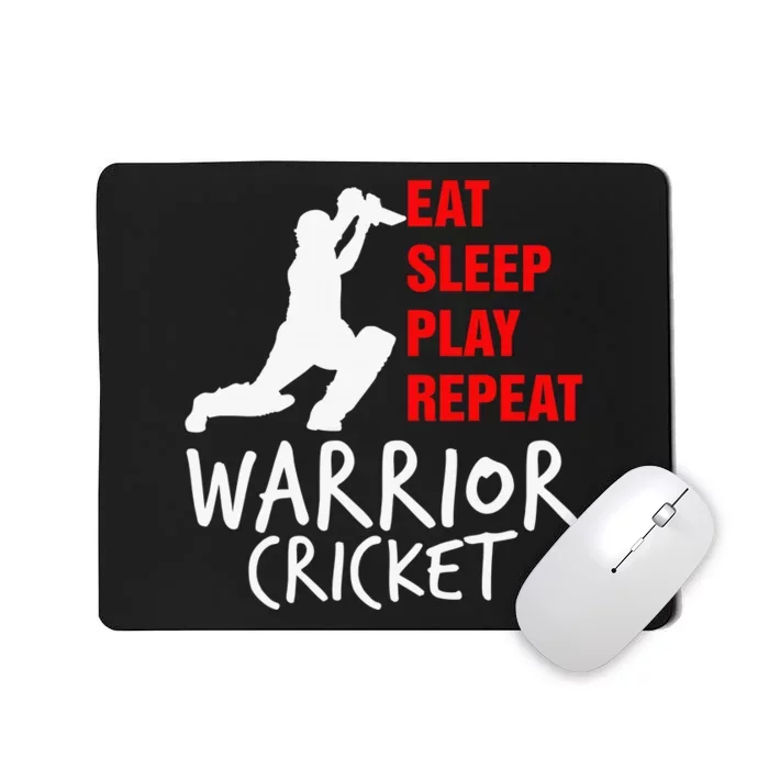 Vintage Eat Sleep Cricket Repeat Funny Cricket Sports Mousepad