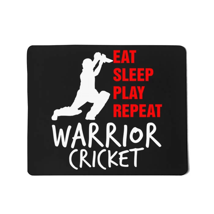 Vintage Eat Sleep Cricket Repeat Funny Cricket Sports Mousepad