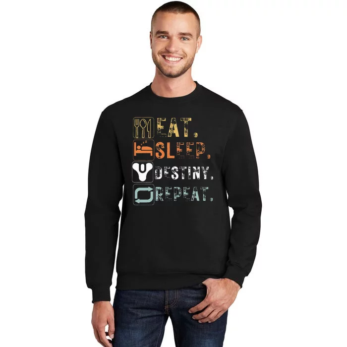 Vintage Eat Sleep Destiny Repeat Funny Eat Sleep Destiny Sweatshirt