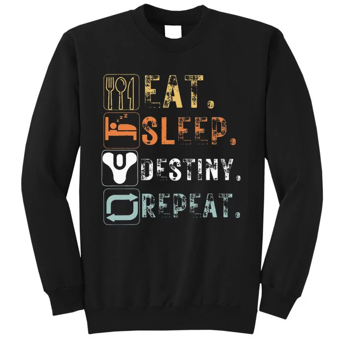 Vintage Eat Sleep Destiny Repeat Funny Eat Sleep Destiny Sweatshirt