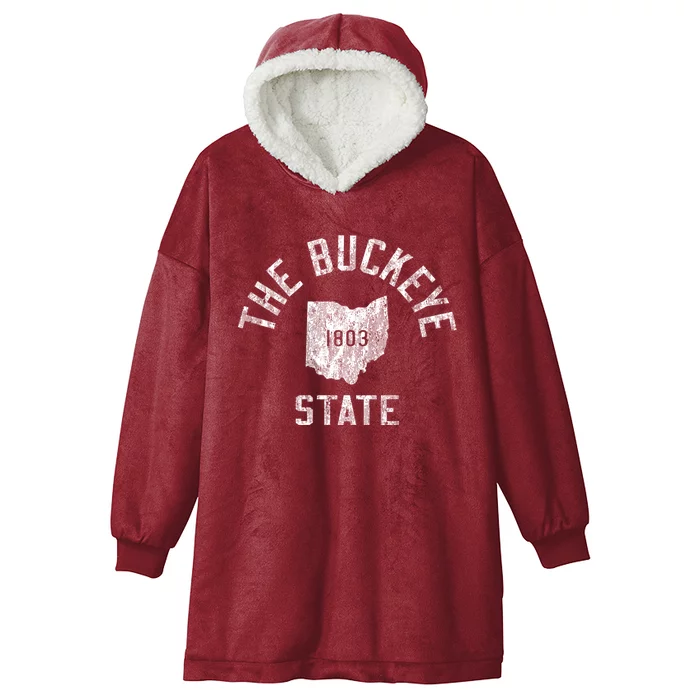 Vintage Established Sports Design The Buckeye State Hooded Wearable Blanket