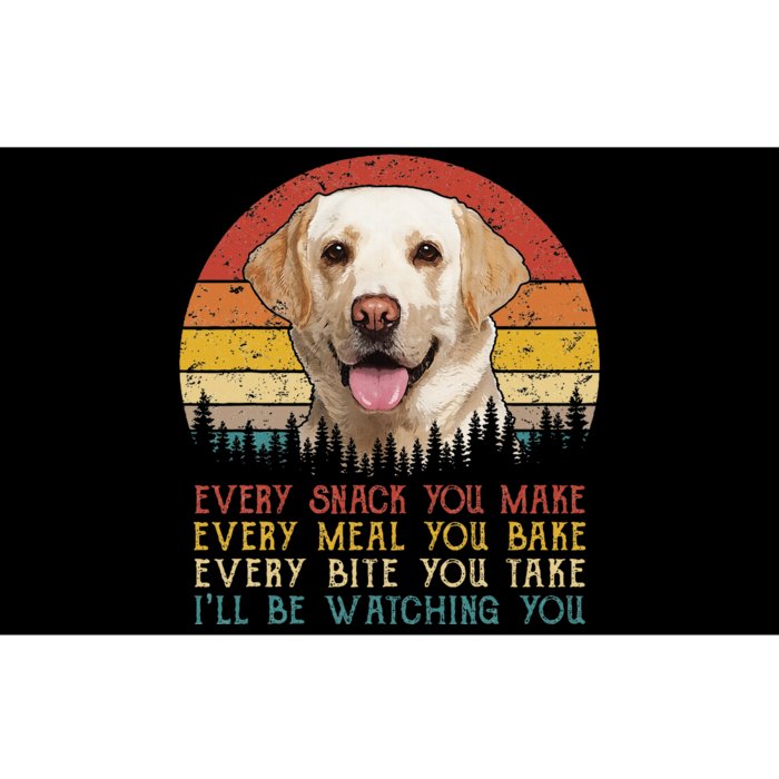 Vintage Every Snack You Make Dog Yellow Lab Retriever Bumper Sticker