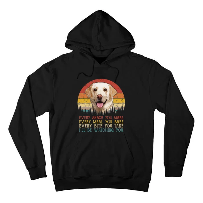 Vintage Every Snack You Make Dog Yellow Lab Retriever Tall Hoodie