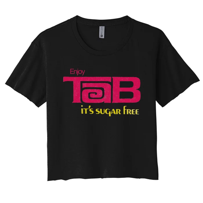 Vintage Enjoy Tab Cola Rip Tab Women's Crop Top Tee