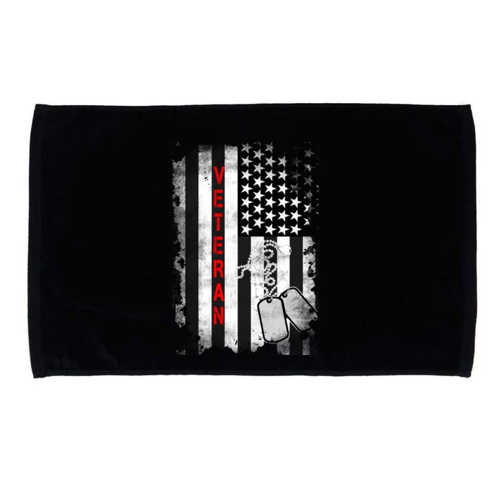 Veteran American Flag Microfiber Hand Towel