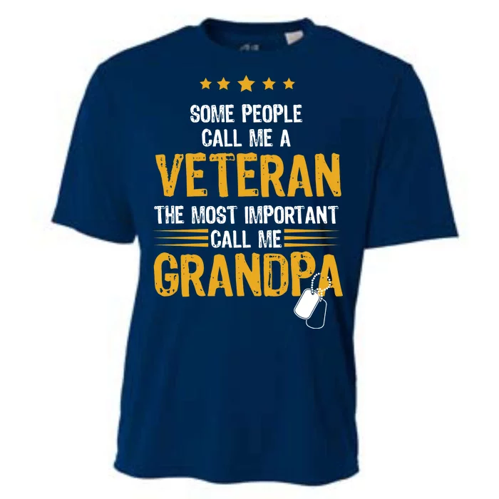 Veteran Grandpa Cooling Performance Crew T-Shirt