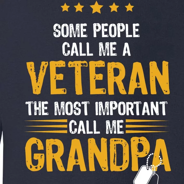 Veteran Grandpa Toddler Sweatshirt