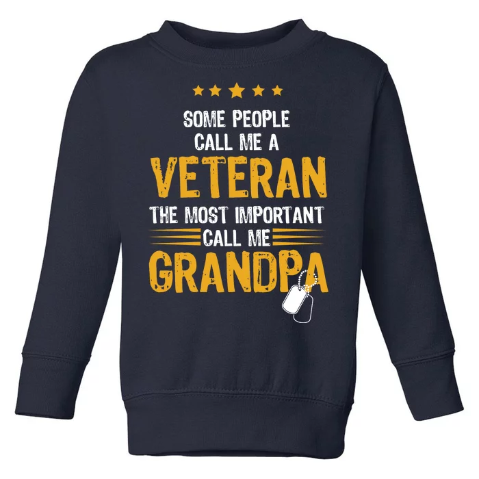 Veteran Grandpa Toddler Sweatshirt