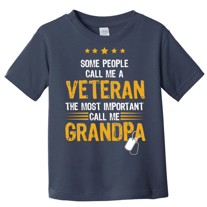 Veteran Grandpa Toddler T-Shirt