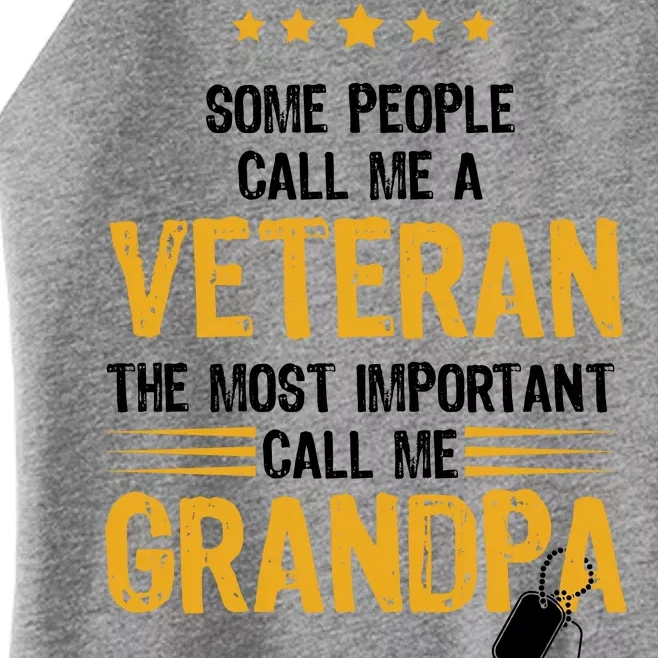 Veteran Grandpa Women’s Perfect Tri Rocker Tank