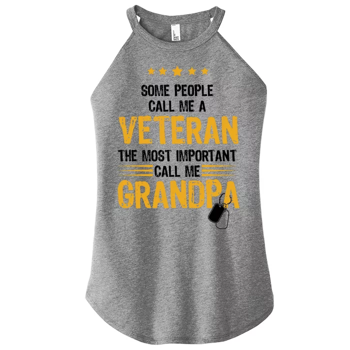 Veteran Grandpa Women’s Perfect Tri Rocker Tank