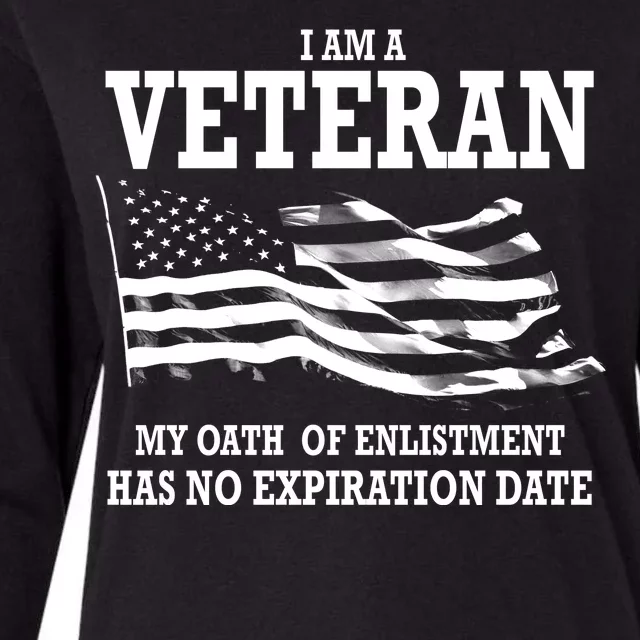 Veteran My Oath Of Enlistment Has No Expiration Date Womens Cotton Relaxed Long Sleeve T-Shirt