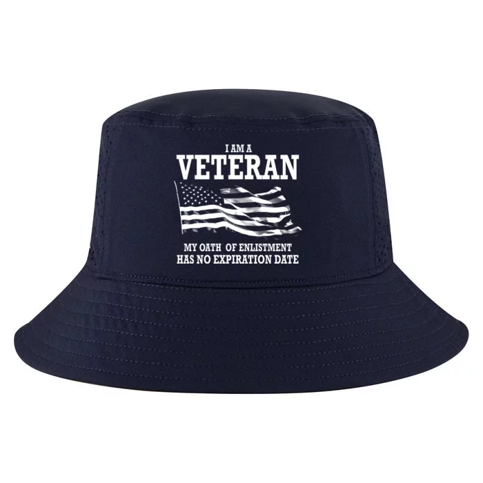 Veteran My Oath Of Enlistment Has No Expiration Date Cool Comfort Performance Bucket Hat