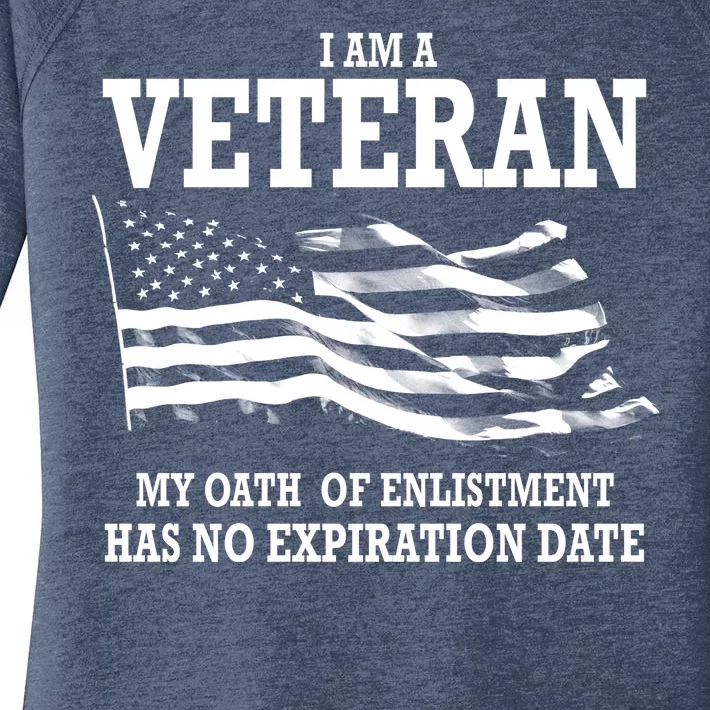 Veteran My Oath Of Enlistment Has No Expiration Date Women's Perfect Tri Tunic Long Sleeve Shirt