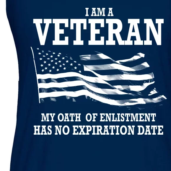 Veteran My Oath Of Enlistment Has No Expiration Date Ladies Essential Flowy Tank