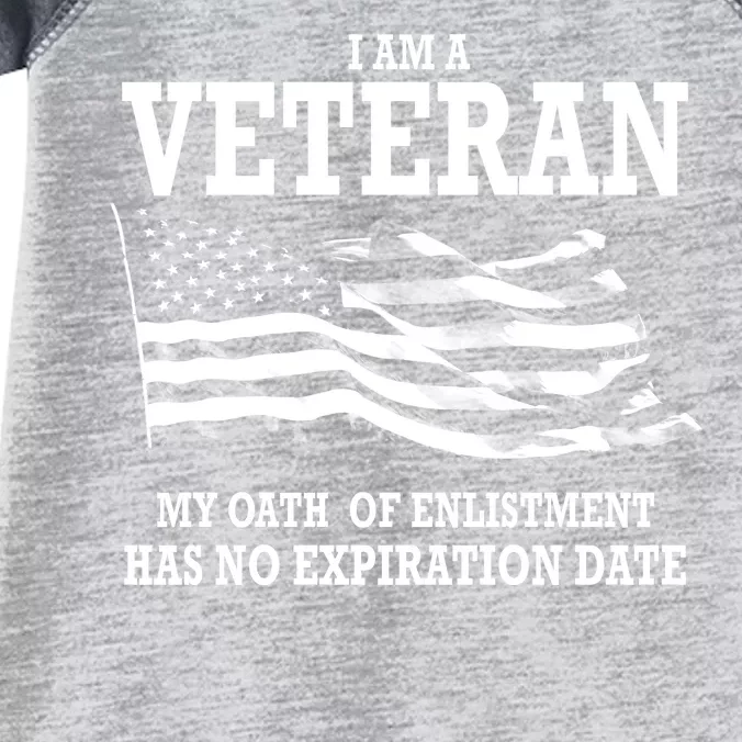 Veteran My Oath Of Enlistment Has No Expiration Date Infant Baby Jersey Bodysuit