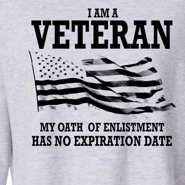 Veteran My Oath Of Enlistment Has No Expiration Date Cropped Pullover Crew