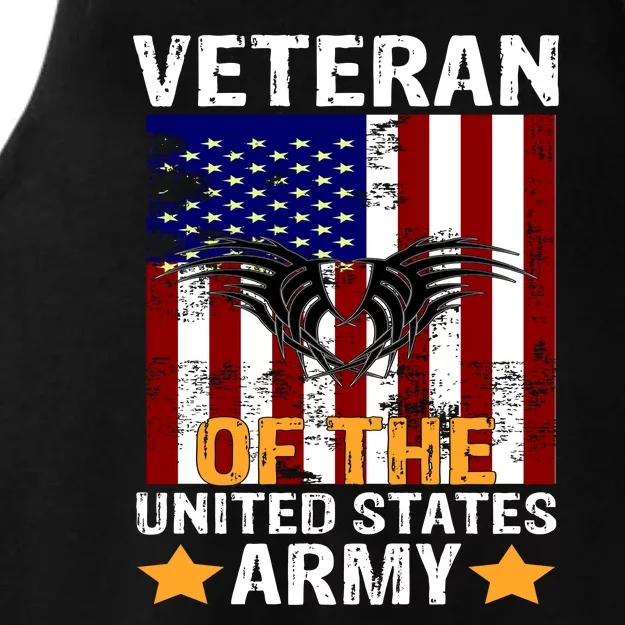 Veteran of the United States Army Ladies Tri-Blend Wicking Tank