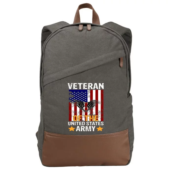 Veteran of the United States Army Cotton Canvas Backpack