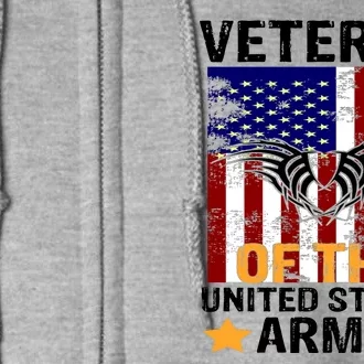 Veteran of the United States Army Full Zip Hoodie