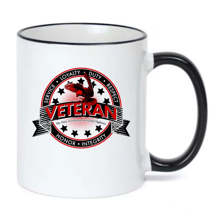 Veteran Price Of Freedom Emblem Black Color Changing Mug