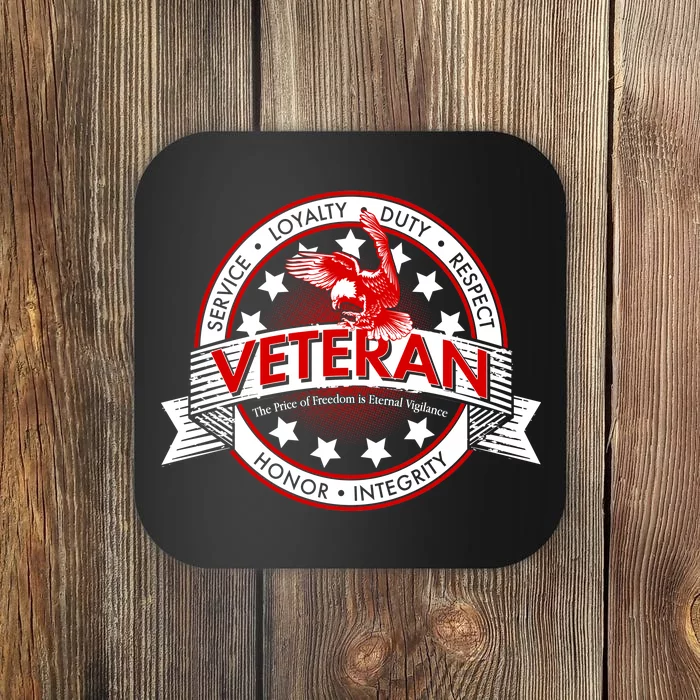 Veteran Price Of Freedom Emblem Coaster