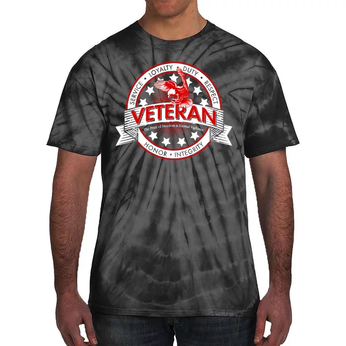 Veteran Price Of Freedom Emblem Tie-Dye T-Shirt