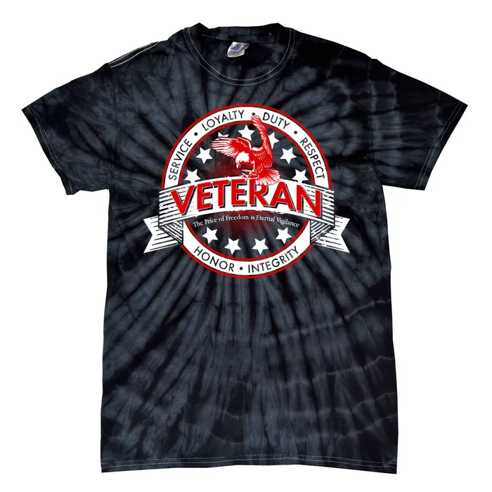 Veteran Price Of Freedom Emblem Tie-Dye T-Shirt