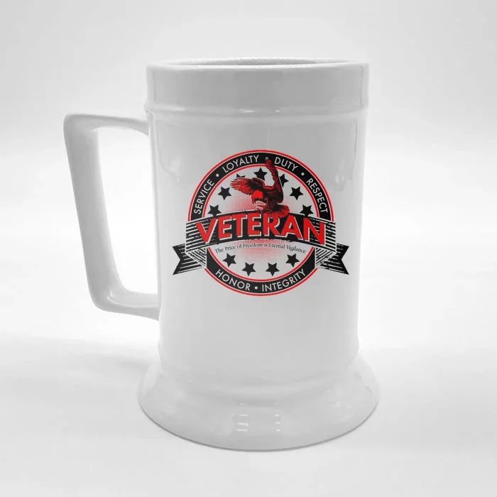 Veteran Price Of Freedom Emblem Front & Back Beer Stein