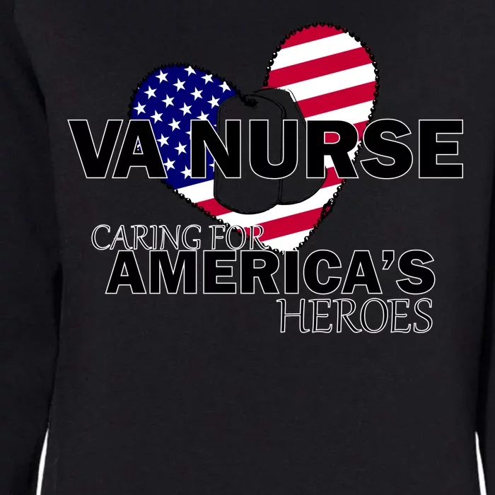 Veteran VA Nurse Caring For America's Heroes Womens California Wash Sweatshirt