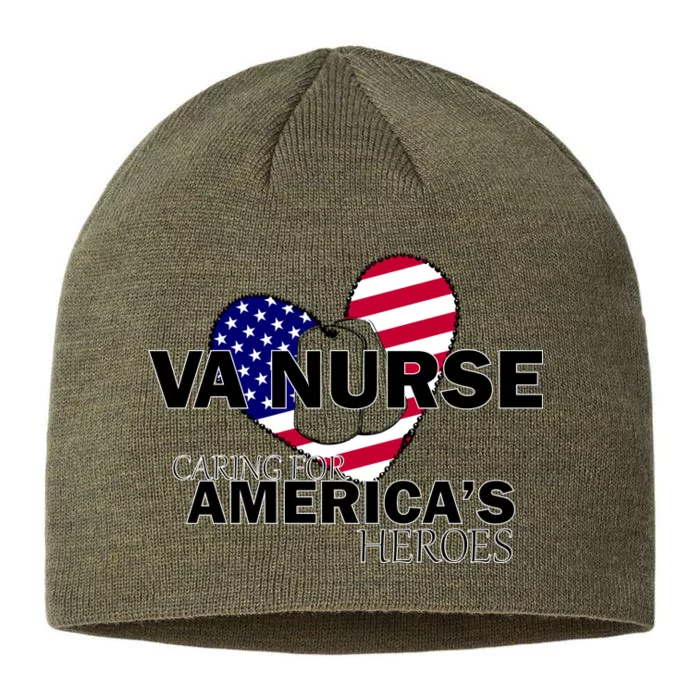 Veteran VA Nurse Caring For America's Heroes 8 1/2in Sustainable Knit Beanie