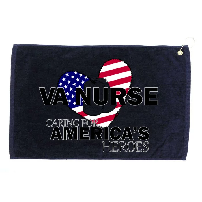 Veteran VA Nurse Caring For America's Heroes Grommeted Golf Towel