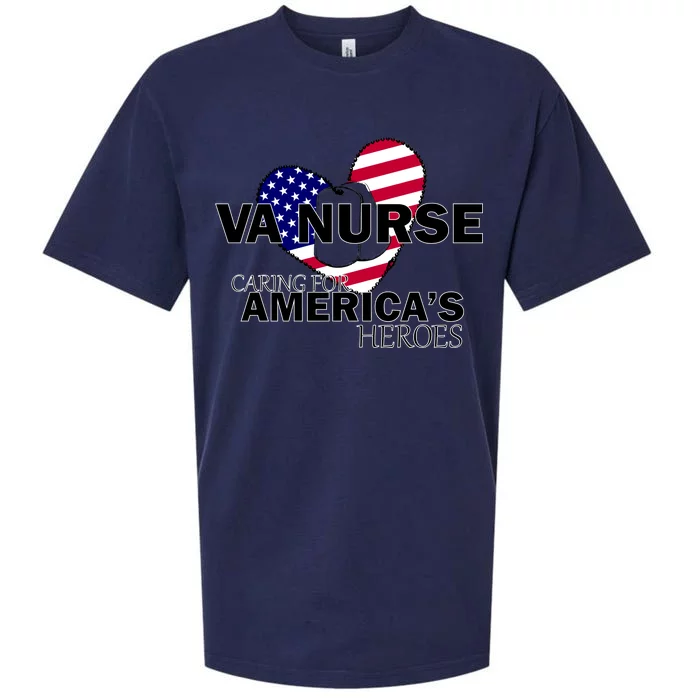 Veteran VA Nurse Caring For America's Heroes Sueded Cloud Jersey T-Shirt