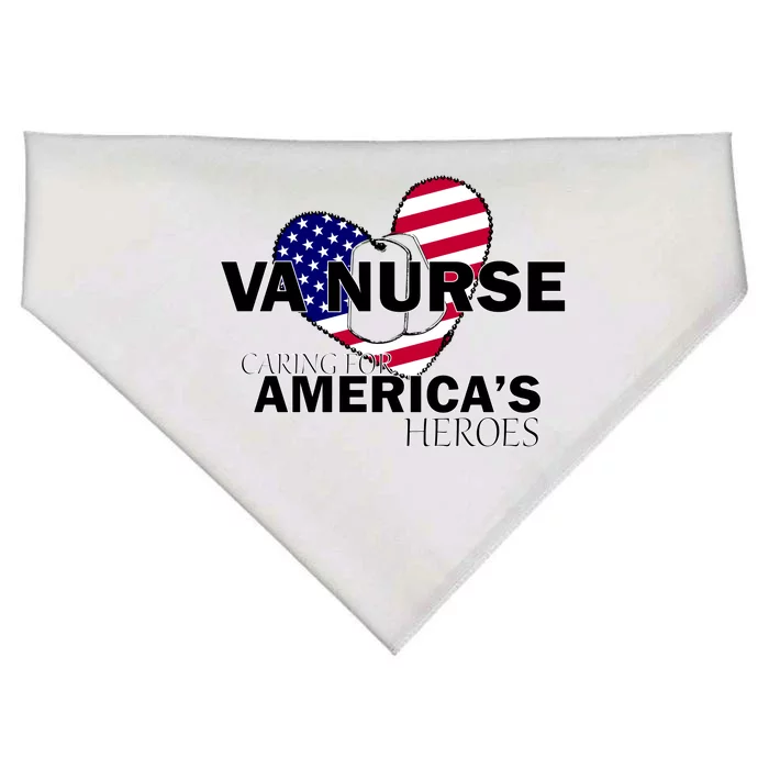 Veteran VA Nurse Caring For America's Heroes USA-Made Doggie Bandana