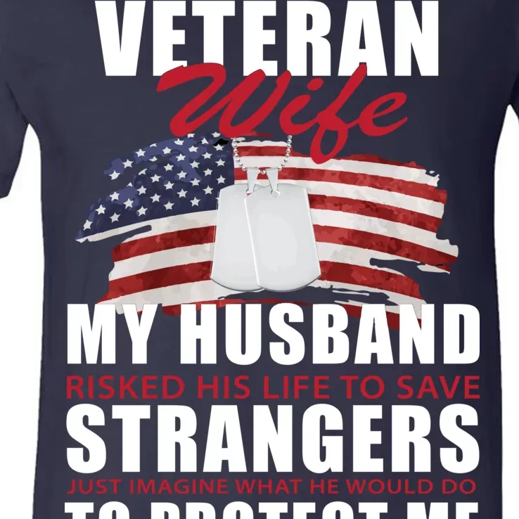 Veteran Wife V-Neck T-Shirt