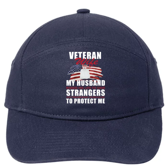 Veteran Wife 7-Panel Snapback Hat