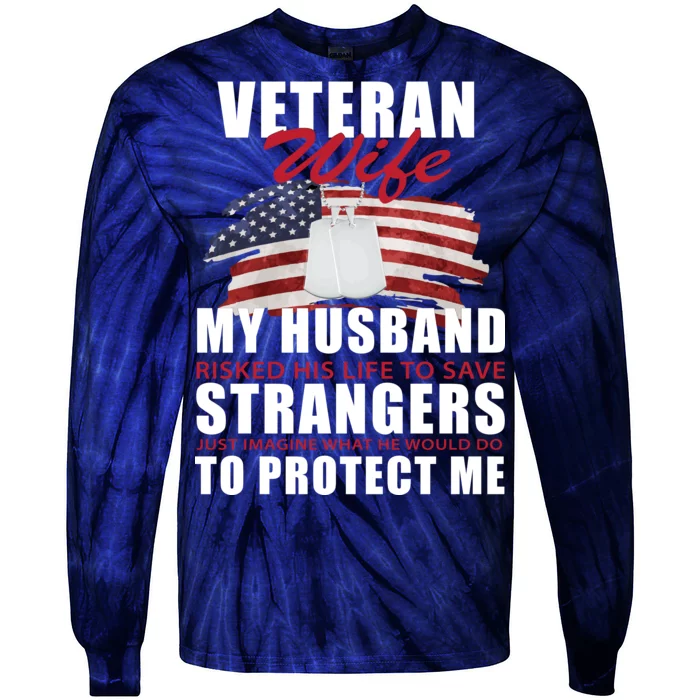 Veteran Wife Tie-Dye Long Sleeve Shirt