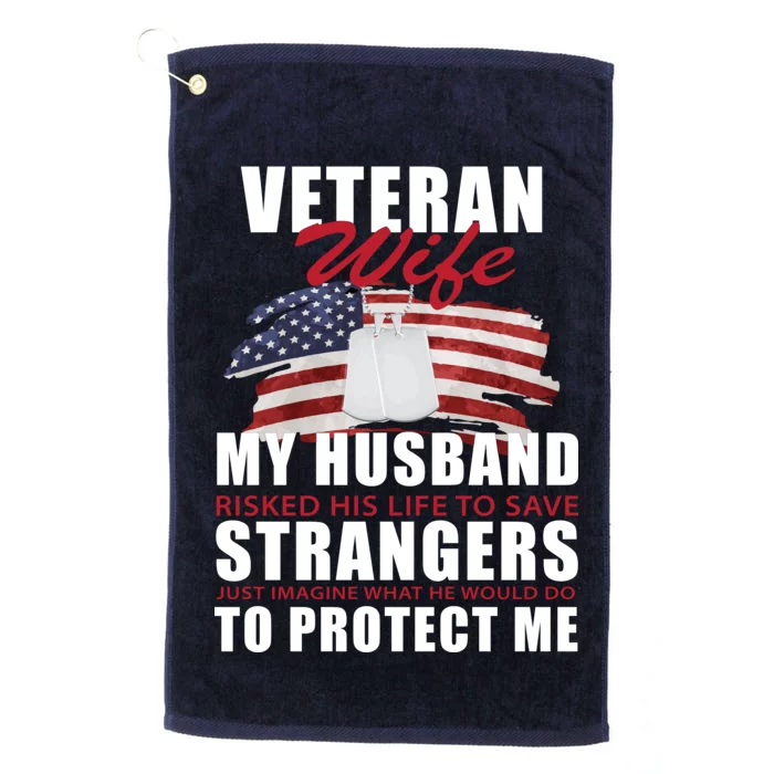 Veteran Wife Platinum Collection Golf Towel