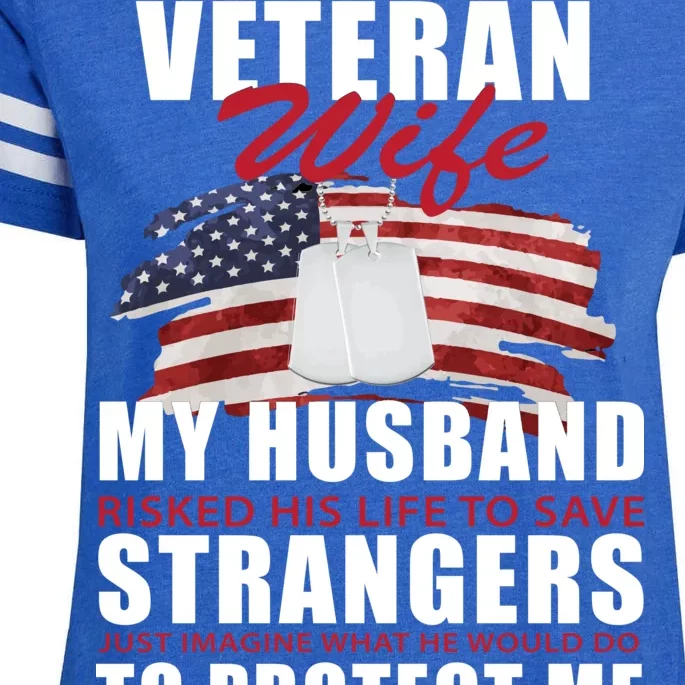 Veteran Wife Enza Ladies Jersey Football T-Shirt