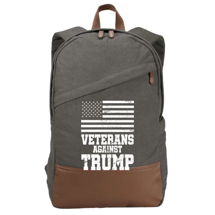 Veterans Against Trump Cotton Canvas Backpack