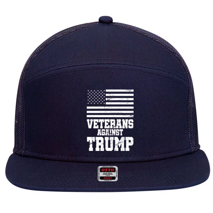 Veterans Against Trump 7 Panel Mesh Trucker Snapback Hat