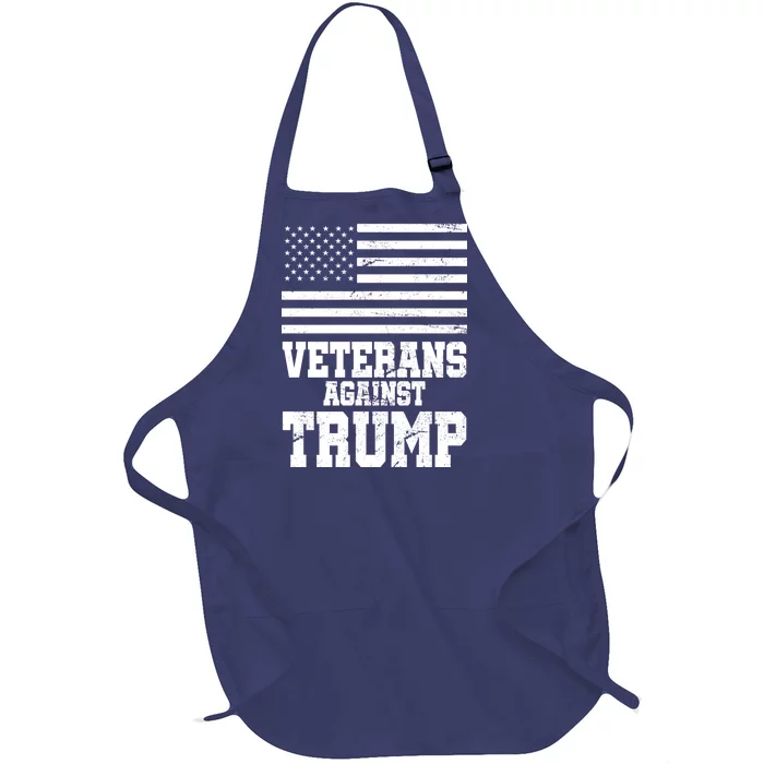 Veterans Against Trump Full-Length Apron With Pocket