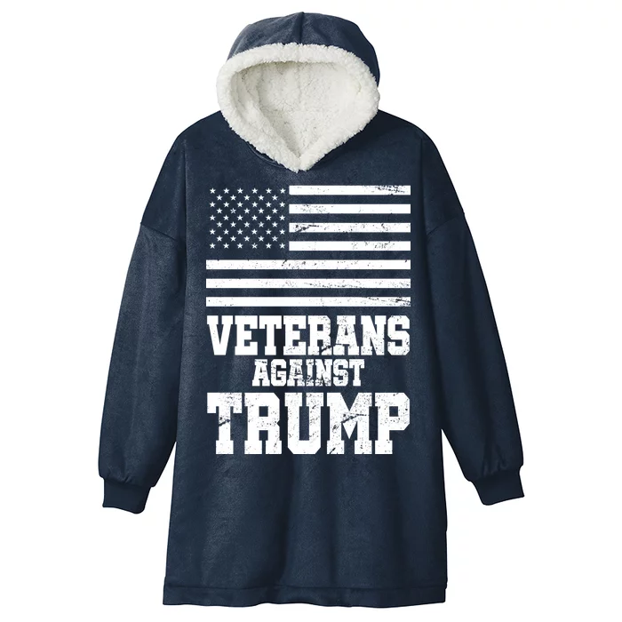 Veterans Against Trump Hooded Wearable Blanket