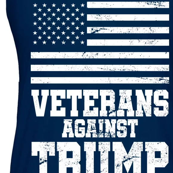 Veterans Against Trump Ladies Essential Flowy Tank