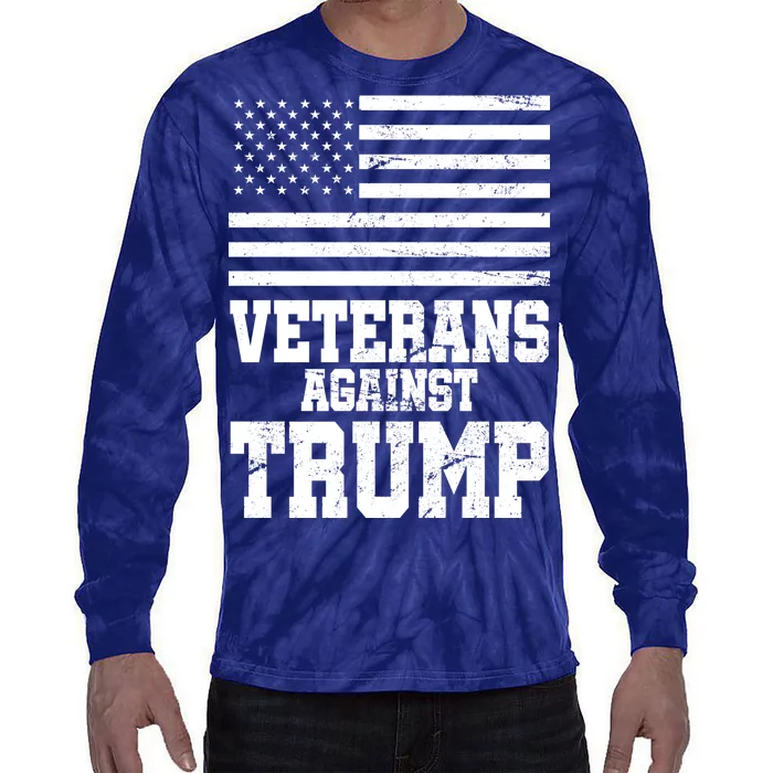 Veterans Against Trump Tie-Dye Long Sleeve Shirt